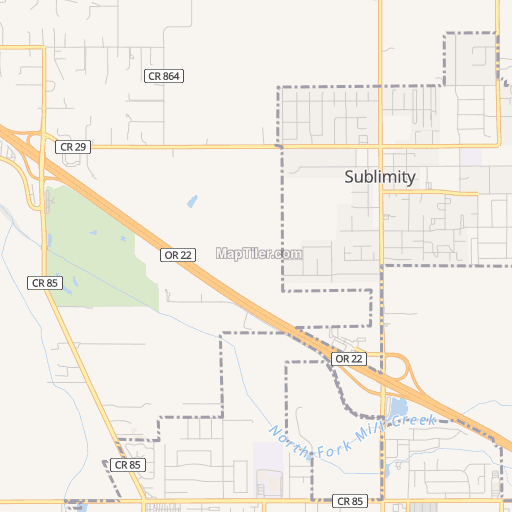 Map Sublimity Headquarters Studio, 480 S Center Steet, Sublimity, OR (2026)